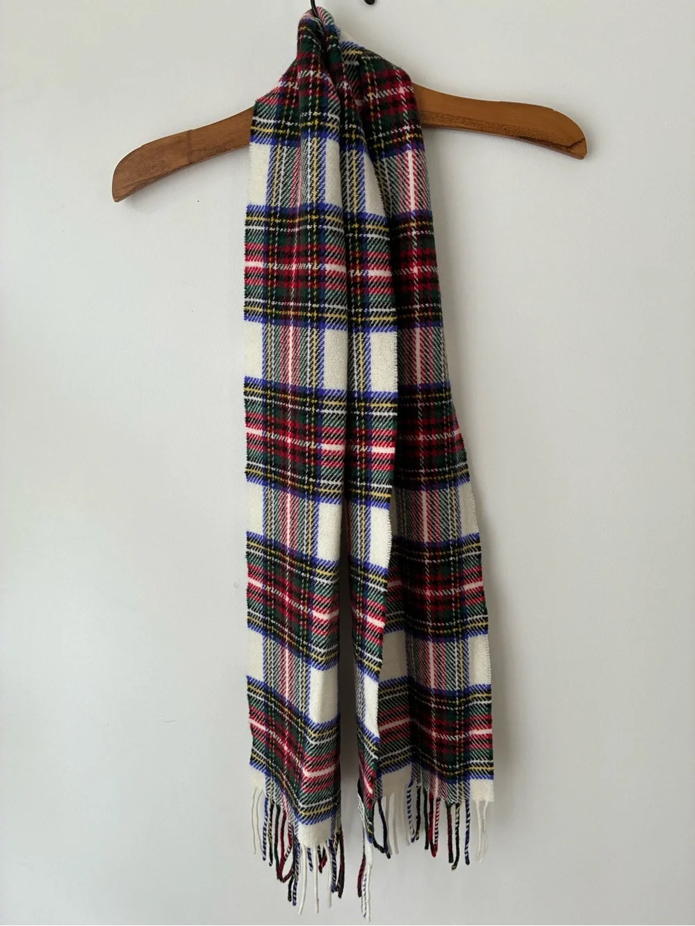 BLARNEY Woolen Mills Scarf Plaid Made in Ireland Wool
